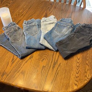 5 Pairs of Children’s Place Jeans Size 6x/7 Slim
